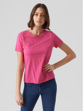 Vero Moda Vero Moda T-Shirt Paula 10243889 Różowy Regular Fit