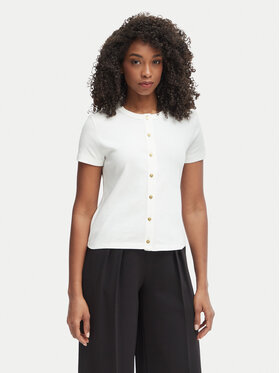 Tommy Hilfiger Tommy Hilfiger Blúz WW0WW48709 Krém Slim Fit