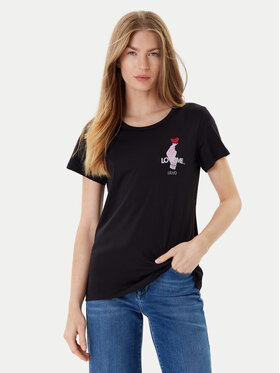 Liu Jo Sport Liu Jo Sport T-Shirt TF5275 JS923 Czarny Regular Fit