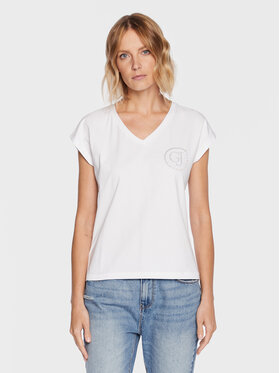 Gaudi Gaudi Jeans Тишърт 311BD64056 Бял Regular Fit