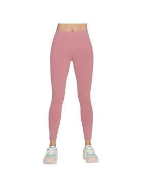 Skechers Skechers Legginsy Skechers Go Walk High Waisted Legging Różowy Slim Fit
