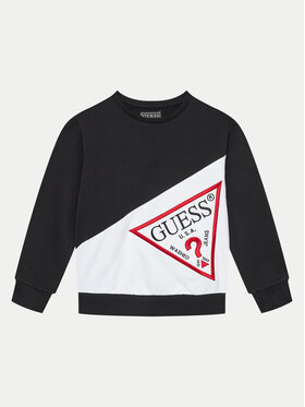 Guess Guess Majica dugih rukava L4YQ04 KA6R4 Crna Regular Fit