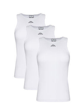 Kappa Kappa Set 2 topov Logo Benny 322565W Bela Regular Fit