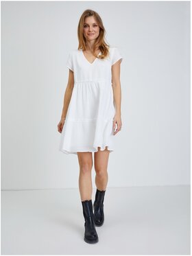 Orsay Orsay Sukienka 470319-001000__34 Biały Regular Fit