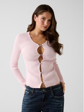 Guess Guess Sweter 180797 Różowy Classic Fit