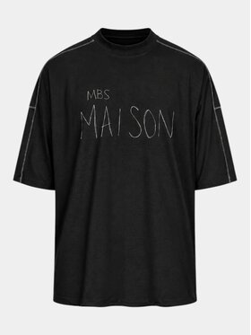 MADE BY SOCIETY MADE BY SOCIETY T-Shirt Deep - T17706 Czarny Basic Fit