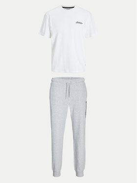 Jack&Jones Jack&Jones Completo t-shirt e pantaloni tuta Beau 12277849 Bianco Relaxed Fit