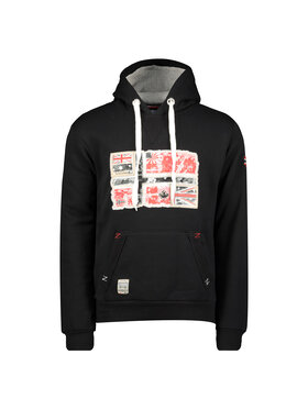 Geographical Norway Geographical Norway Bluza WT1874H/GN-BLACK Czarny Reglan Fit