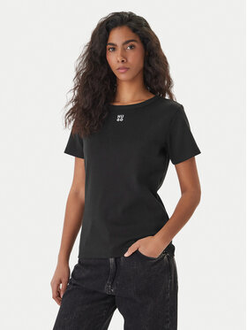 HUGO HUGO Tricou Deloris 50512002 Negru Regular Fit