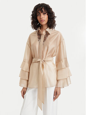 ACCESS FASHION ACCESS FASHION Košile 63-7068-125 Světle béžová Relaxed Fit