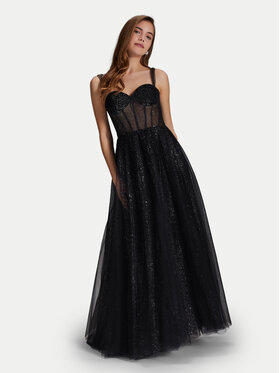 Hey Kyla Hey Kyla Rochie de seară 5AI122HK Negru Regular Fit