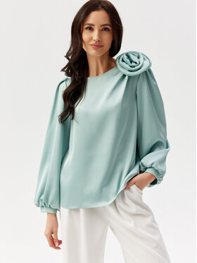 Roco Fashion Roco Fashion Bluzka Evelyn Zielony Regular Fit
