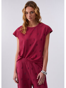 Liu Jo Liu Jo T-Shirt TA6168JS923L9029 Czerwony Regular Fit