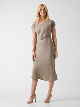 Guess Guess Sukienka codzienna 181611 Beżowy Classic Fit