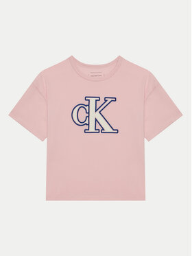 Calvin Klein Jeans Calvin Klein Jeans Marškinėliai IG0IG02806 Rožinė Boxy Fit