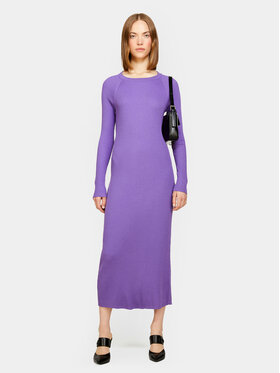 Sisley Sisley Плетена рокля 1B7YMV00M Виолетов Slim Fit