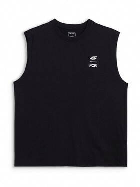 4F 4F Tank top FOB SUMMER Czarny Loose Fit