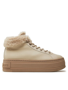 Calvin Klein Jeans Calvin Klein Jeans Īsie zābaki Bold Platf Low Laceup Mg YW0YW01590 Bēšs
