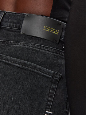 ViCOLO Jeans Hlače DS0038 Črna Regular Fit