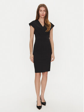 Rinascimento Rinascimento Kokteilinė suknelė CFC0122760003 Juoda Regular Fit