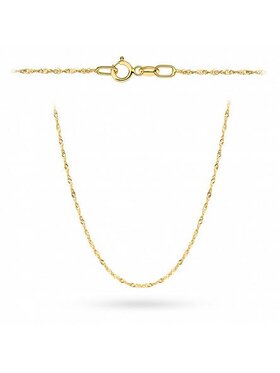 Fugart Fugart Naszyjnik Złoty łańcuszek Singapur 50 cm FUG9534-21639 Złoty