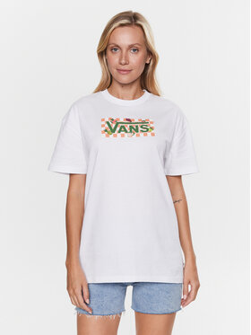 Vans Vans Marškinėliai Fruit Checkboard VN0003V8 Balta Regular Fit