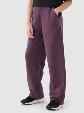 4F 4F Teplákové nohavice 4FJRSS25TTROF1355-50S Fialová Relaxed Fit