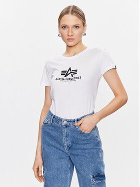 Alpha Industries Alpha Industries Majica New Basic T Wmn Bela Regular Fit