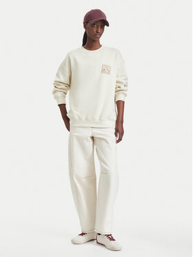 Quiksilver Quiksilver Μπλούζα EQWFT03188 Ανοιχτό μπεζ Oversize