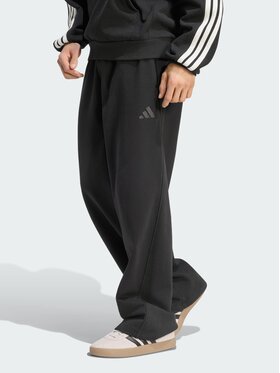 adidas adidas Spodnie materiałowe 164814 Czarny Loose Fit