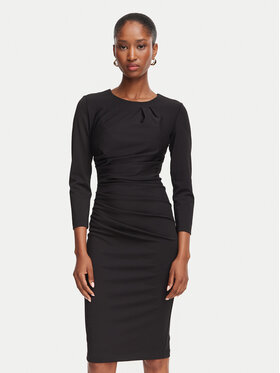 Rinascimento Rinascimento Kokteiļkleita CFC0130327003 Melns Slim Fit