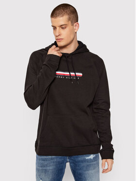 Tommy Hilfiger Majica Dugih Rukava Oh Hoodie UM0UM02385 Crna Regular Fit