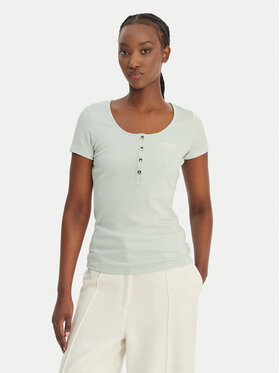 Guess Guess T-shirt GUESS x NORTH SAILS W6GP01 K2658 Zelena Regular Fit