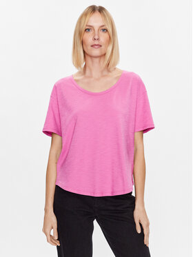 United Colors Of Benetton United Colors Of Benetton T-Shirt 3BVXD1033 Růžová Relaxed Fit