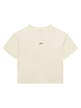 Calvin Klein Jeans Calvin Klein Jeans Tričko Folded Logo IG0IG03063 Béžová Regular Fit