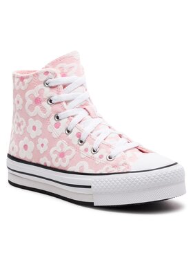 Converse Converse Sneakers Chuck Taylor All Star Lift Platform Flower Embroidery A06324C Rose