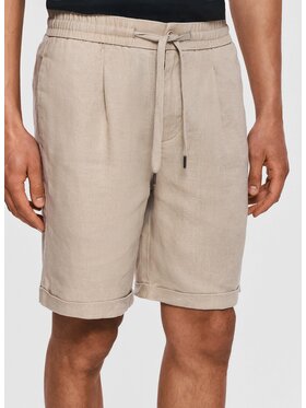 Pako Lorente Pako Lorente Szorty materiałowe P26SF-WS-005 Beżowy Classic Fit