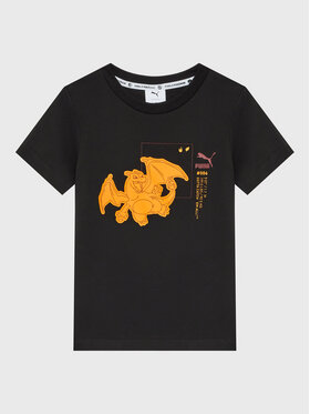 Puma Puma Футболка Pokemon 536429 Чорний Regular Fit