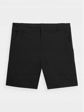 4F 4F Szorty materiałowe TSHOM031-20S Czarny Regular Fit