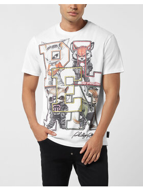 PHILIPP PLEIN PHILIPP PLEIN T-Shirt 26227 Bílá Regular Fit