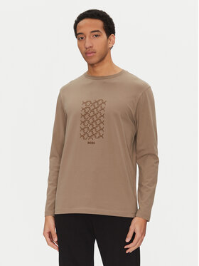 BOSS BOSS Longsleeve Togn 50534336 Brązowy Regular Fit