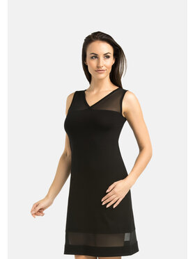 Teyli Teyli Koszula nocna 218 Czarny Regular Fit