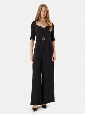 Rinascimento Rinascimento Kombinezon CFC0125323003 Czarny Wide Leg