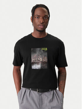 HUGO HUGO Póló Doreston 50554319 Fekete Regular Fit