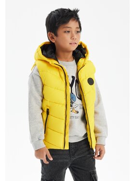 MINOTI MINOTI Kamizelka 19gilet42 Żółty Regular Fit