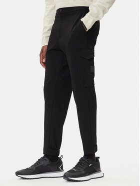 BOSS BOSS Spodnie materiałowe T_Urbanex Cargo 50547454 Czarny Regular Fit
