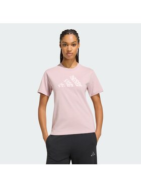 adidas adidas T-Shirt Animal Graphic Fioletowy Regular Fit