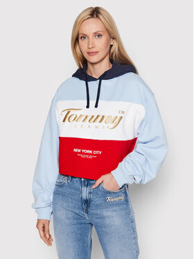 Tommy Jeans Tommy Jeans Bluza Crop Archive DW0DW13831 Kolorowy Relaxed Fit
