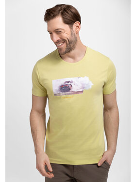 Volcano Volcano T-Shirt T-DUST Zielony Regular Fit