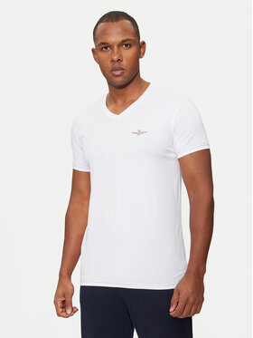 Aeronautica Militare Aeronautica Militare T-Shirt AM1UTI004 Biały Slim Fit